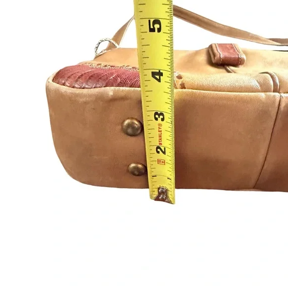 MISS TONY LAMA Genuine Leather Shoulder Bag / Boho Artisan Purse - Picture 10 of 10